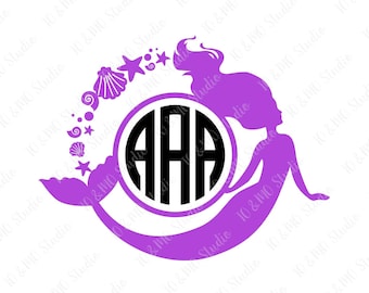 Download Mermaid Svg Mermaid Monogram Svg Mermaid Svg Files Split ...