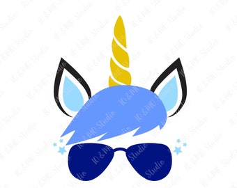 Boy Unicorn Svg Etsy