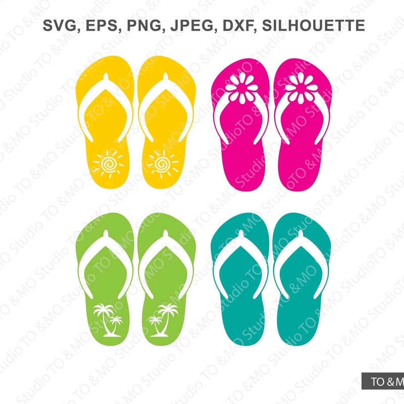 Flip Flops Clip Art - Etsy