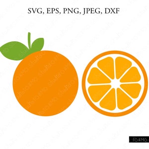 Orange SVG, Orange Fruit Svg, Lemon SVG, Orange cut files, Orange print, Summer Svg, SVG Files, Cricut, Silhouette Cut Files