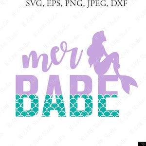 Mermaid SVG, Mermaid Monogram Svg, Mermaid  Tail Svg, Merbabe SVG, Sea Mermaid Clipart, Sea Beach SVG, Cricut, Silhouette Cut Files