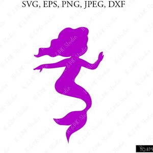 Mermaid SVG, Kleine Meerjungfrau Svg, Meerjungfrau Clip Art, Kleine Meerjungfrau Clipart, Cricut, Silhouette Plotterdatei Chevrons