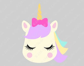 Unicorn SVG, Unicorn head Svg, Unicorn Clip Art, Unicorn Face SVG, Cute Unicorn SVG, Cricut, Silhouette Cut File Chevrons