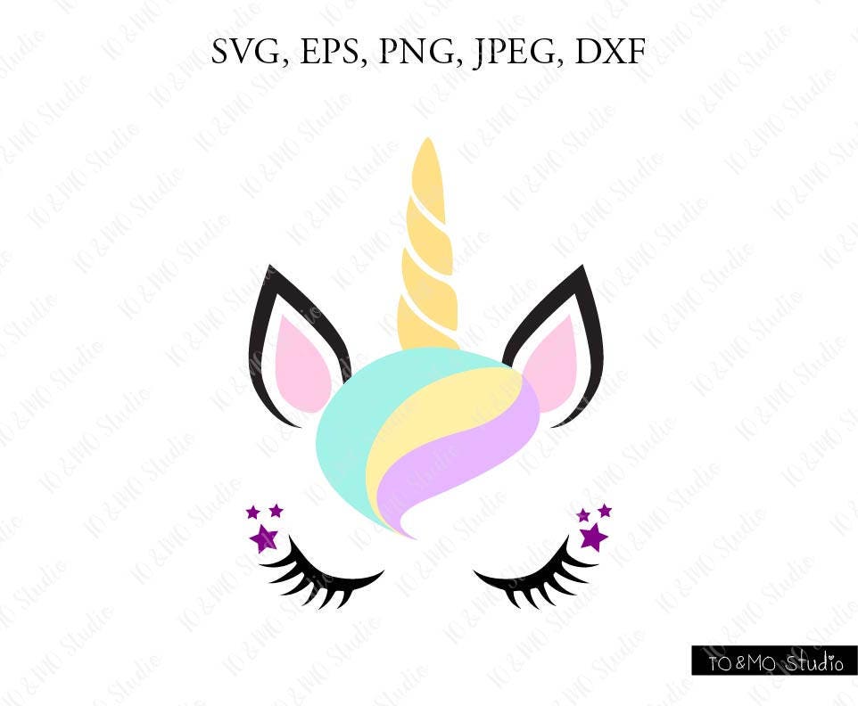 Download Unicorn Svg Unicorn Head Svg Unicorn Clip Art Unicorn Face Etsy