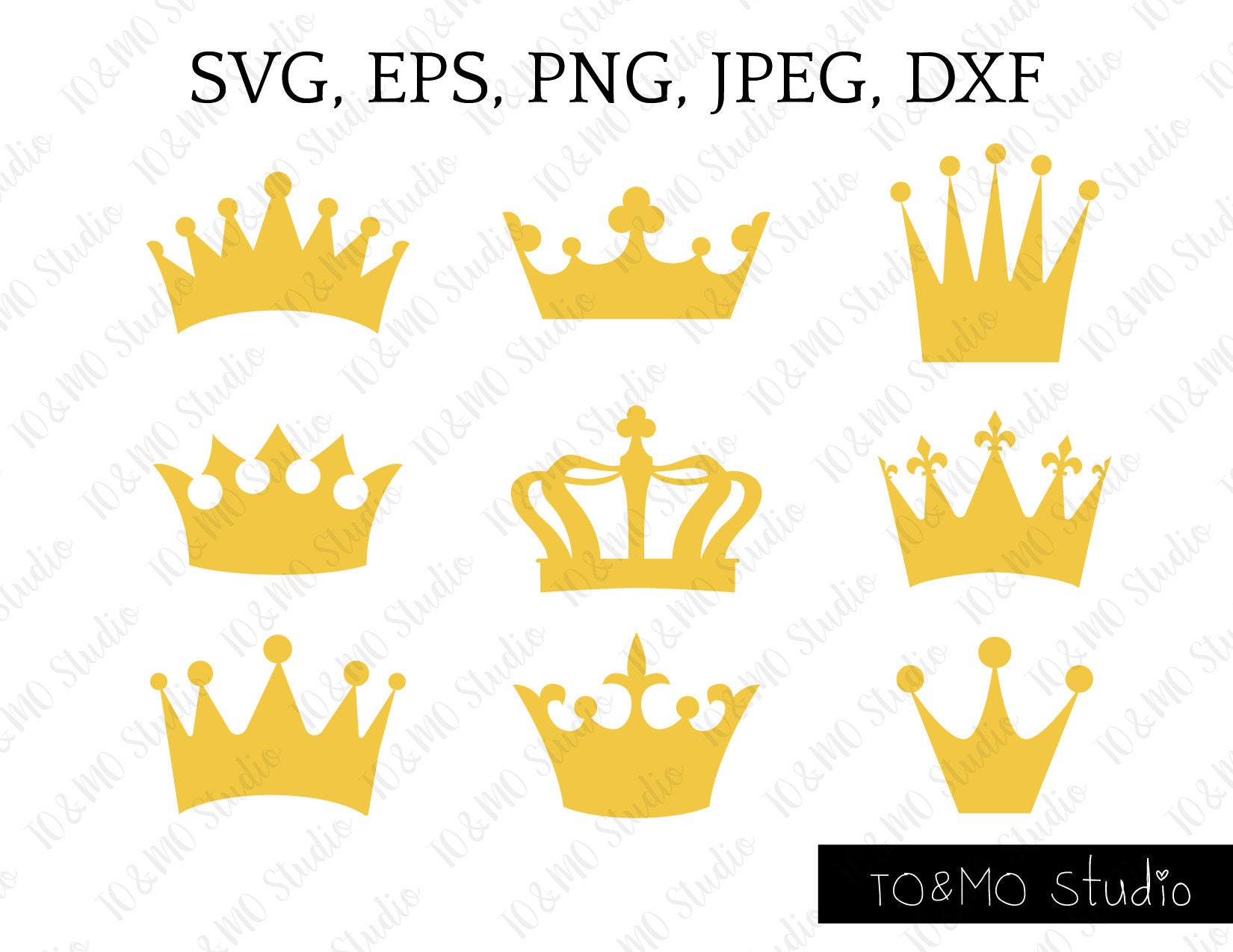 Crown SVG, Crown Clipart, Crown Princess SVG, SVG Files, Cricut, Silhouette  Cut Files - Etsy, image size:1650x1275