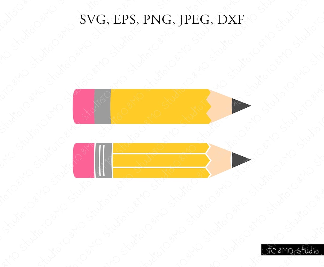 Pencil SVG, Pencil Monogram Svg, School Svg, Teacher Svg, Pencil ...