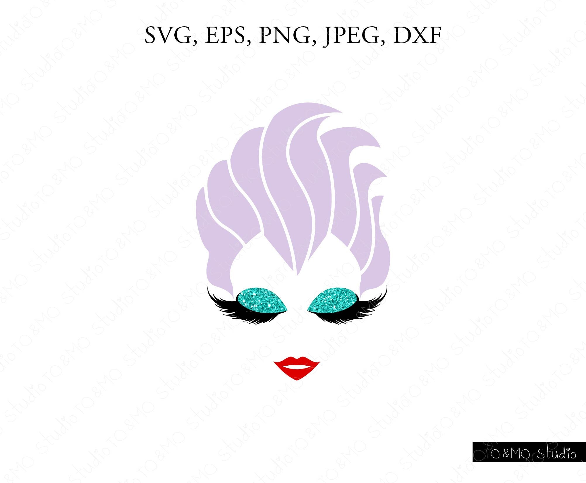 Ursula Little Mermaid Mom Halloween SVG Monster Girl Svg - Etsy Australia
