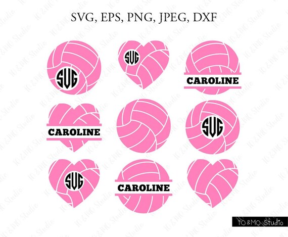 Download Volleyball Monogram Svg Files