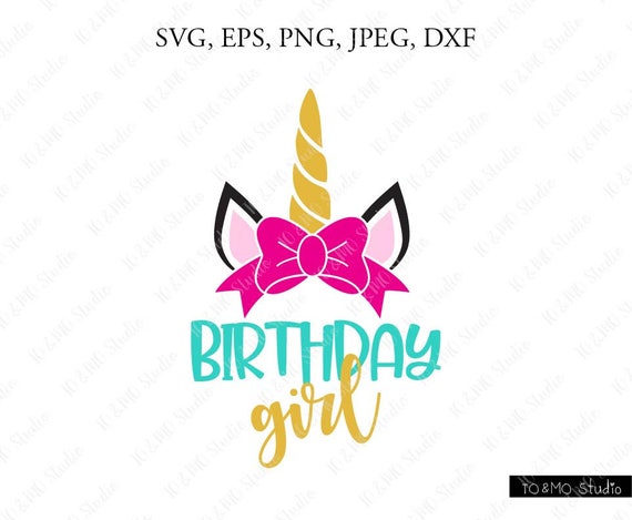 Download Unicorn SVG Unicorn Birthday Girl Svg Unicorn Clip Art | Etsy