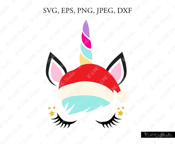 Download Unicorn Svg Christmas Svg Christmas Unicorn Head Svg Etsy