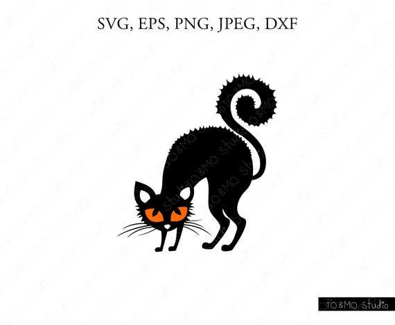 Download Halloween Svg Halloween Black Cat Svg Halloween Witch Svg Etsy