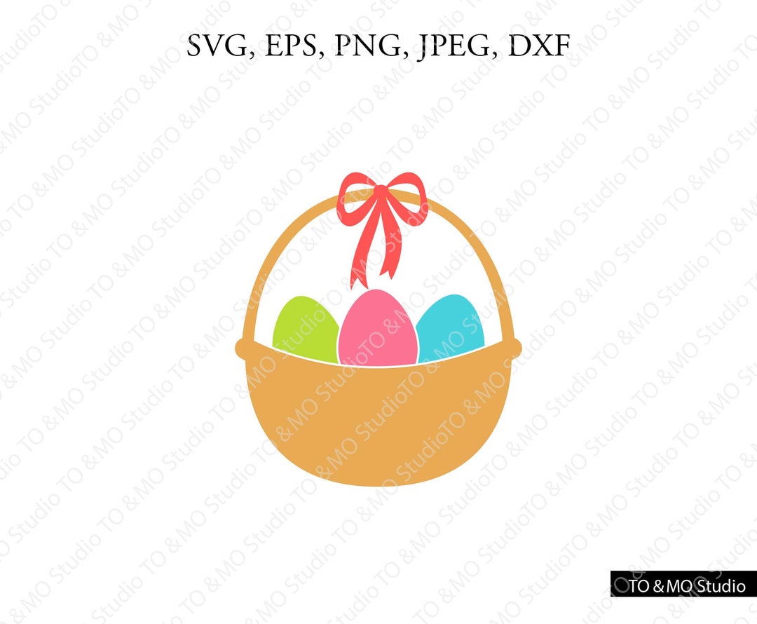 Bunny SVG, Easter SVG, Egg Basket Svg Svg, Easter Egg Svg Svg, Egg SVG