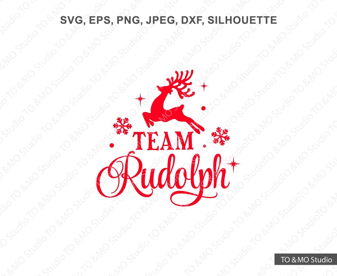 Reindeer SVG, Christmas SVG, Rudolph Svg, Team Rudolph Svg, Reindeer ...