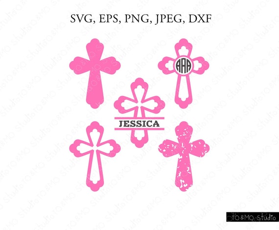 Download Easter Svg Cross Svg Cross Monogram Svg Christening Svg Etsy