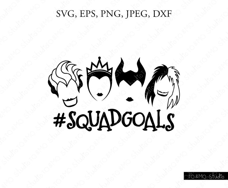 Download Villain Squadgoals SVGMaleficent Svg Halloween Svg Evil | Etsy