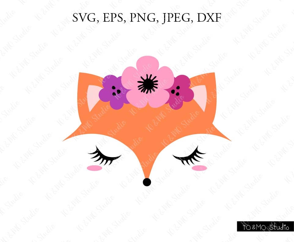 Fox Svg Fox Head Svg Cute Fox Clip Art Cute Fox Face Svg Etsy