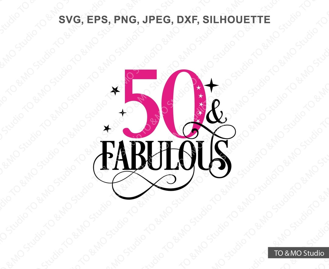 Fifty Birthday SVG 50th Birthday Svg 50th Birthday Birthday - Etsy