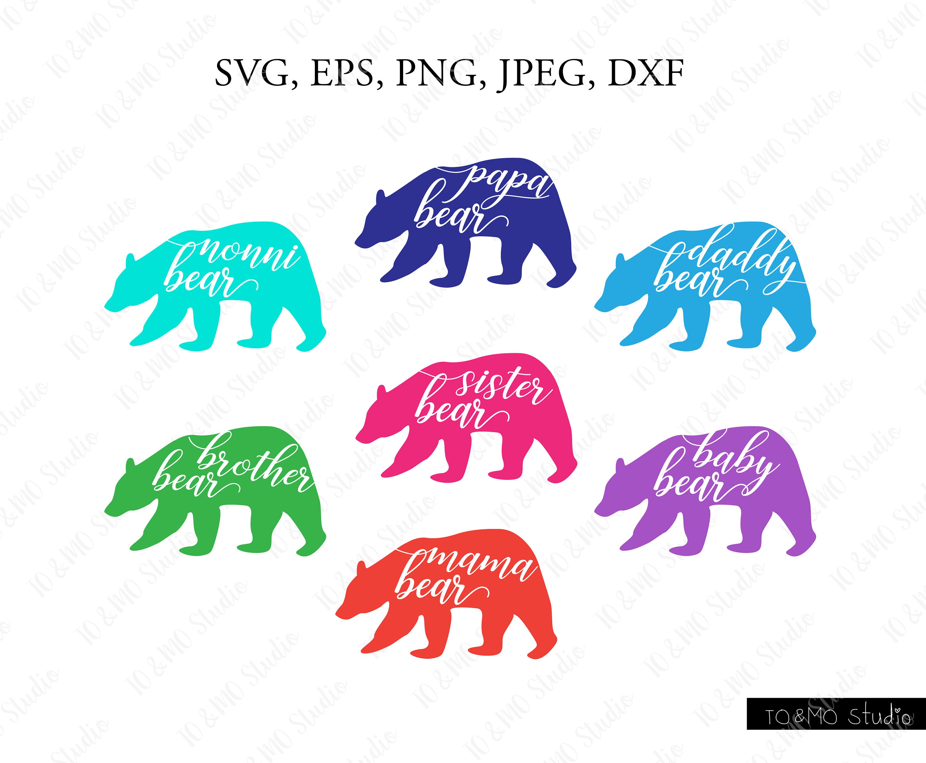 Download Bear Svg Bear Bundle Svg Mama Bear Svg Baby Bear Svg Bear Etsy