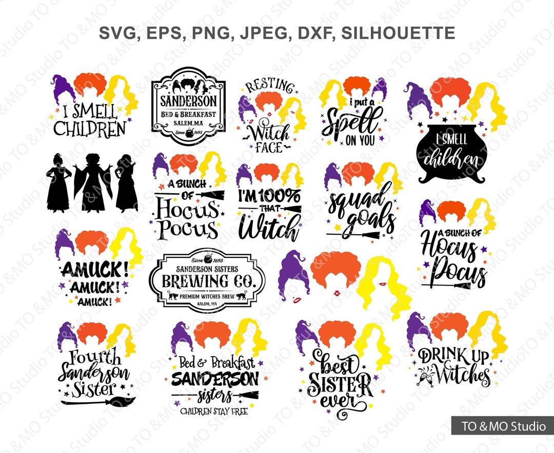 Hocus Pocus SVG Sanderson Svg Sanderson Sisters Svg