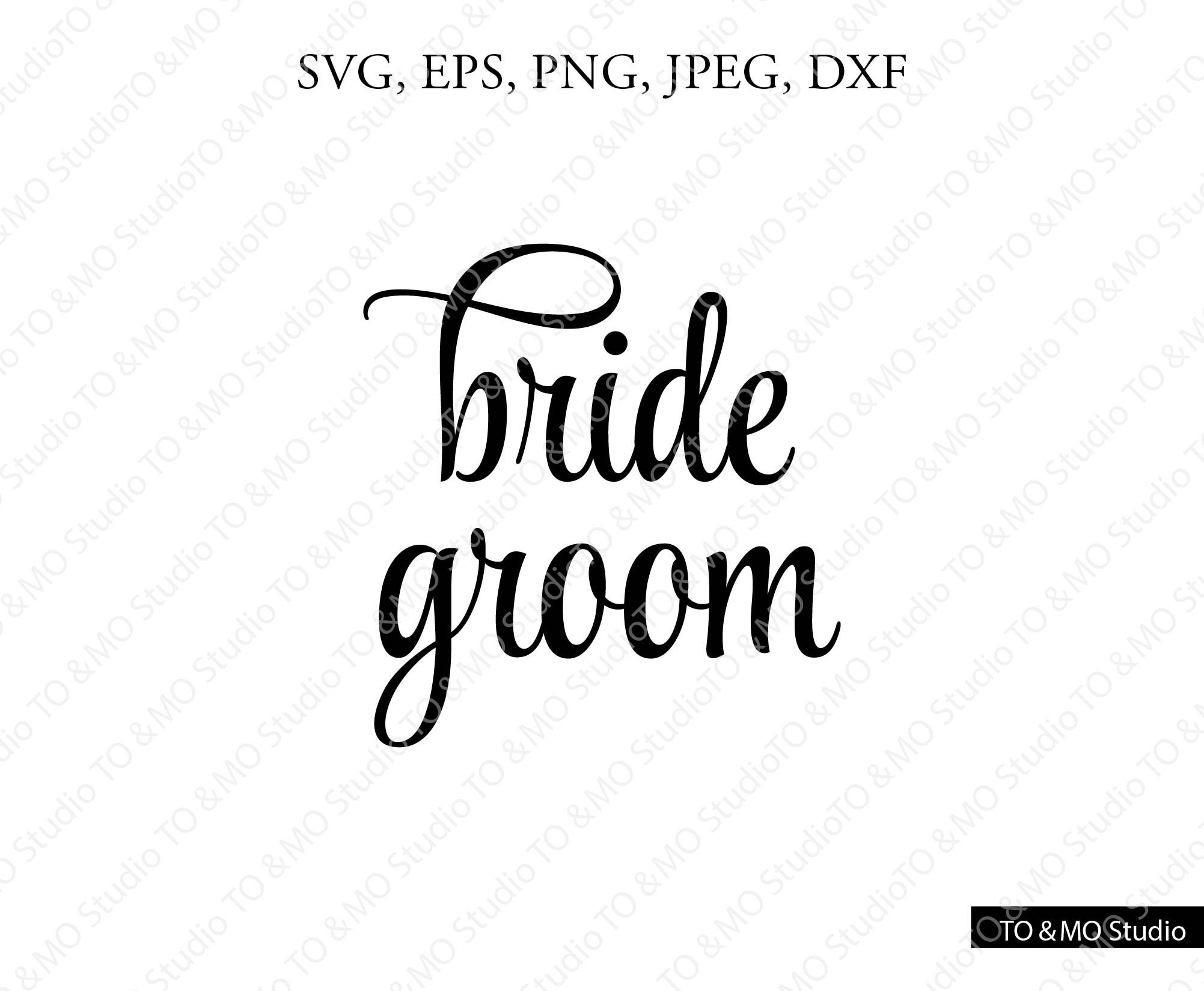 Download Bride Groom Svg Wedding Svg Wedding Cut File Bride Svg Etsy
