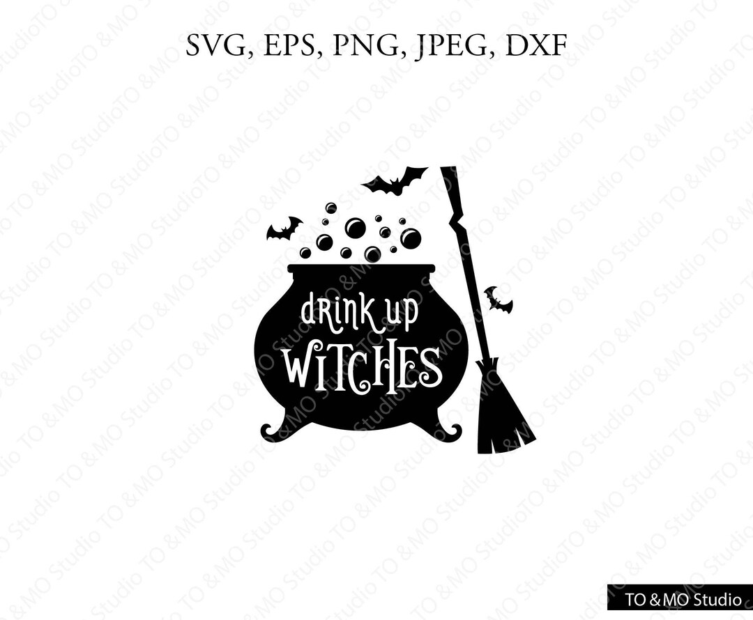 Drink up Witches SVG, Witch Svg, Halloween Svg, Beware Cute Little