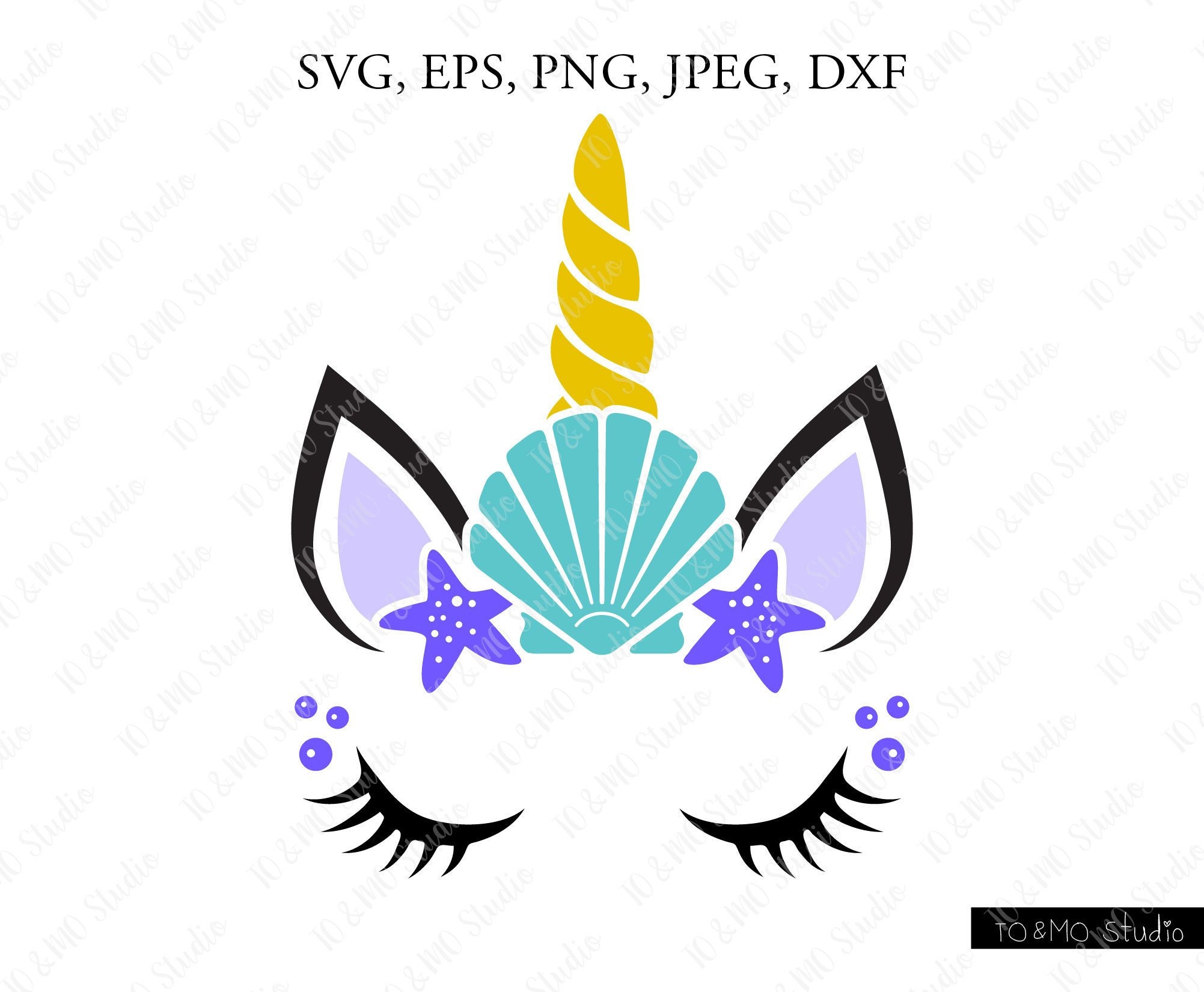 Free Free 224 Unicorn Mermaid Svg Free SVG PNG EPS DXF File