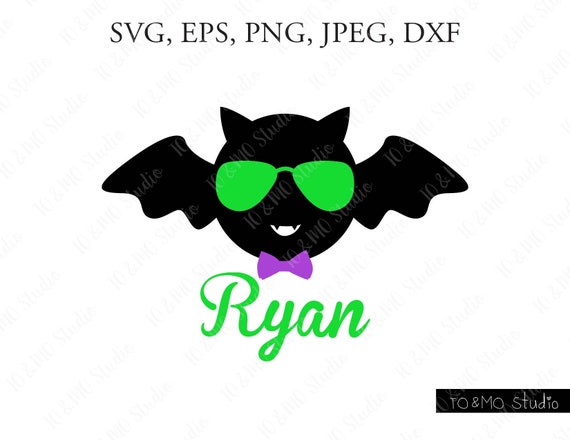 Download Bat Halloween Svg Bat Svg Bat Monogram Svg Girl Boy Cute Etsy