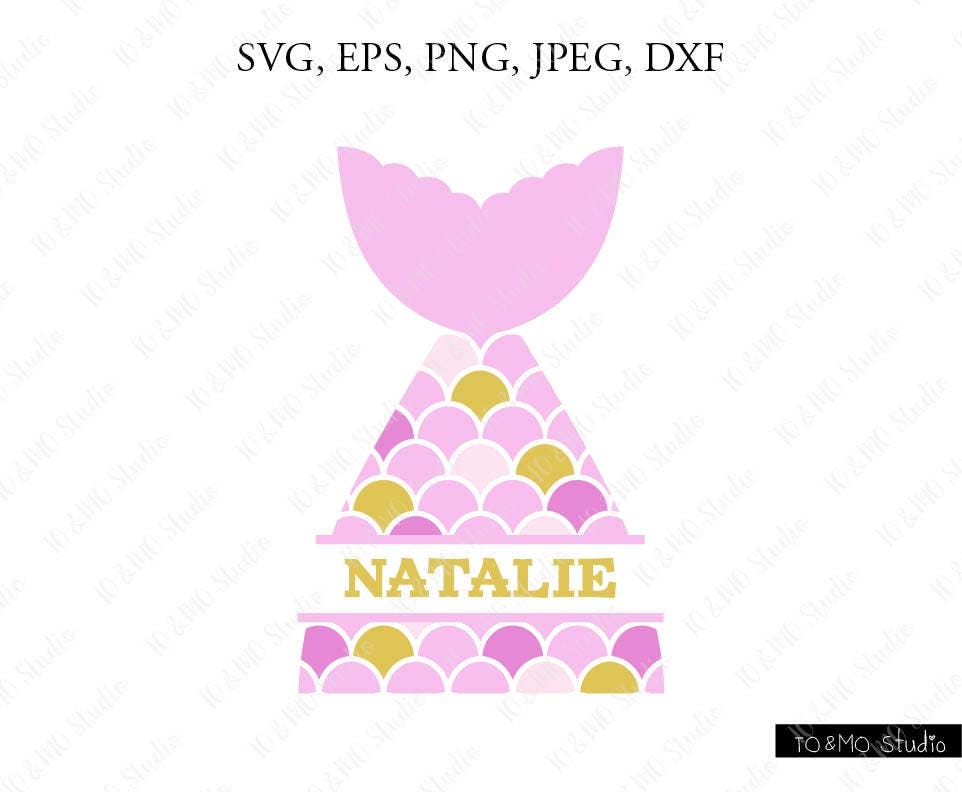 Free Free 185 Mermaid Split Monogram Svg SVG PNG EPS DXF File
