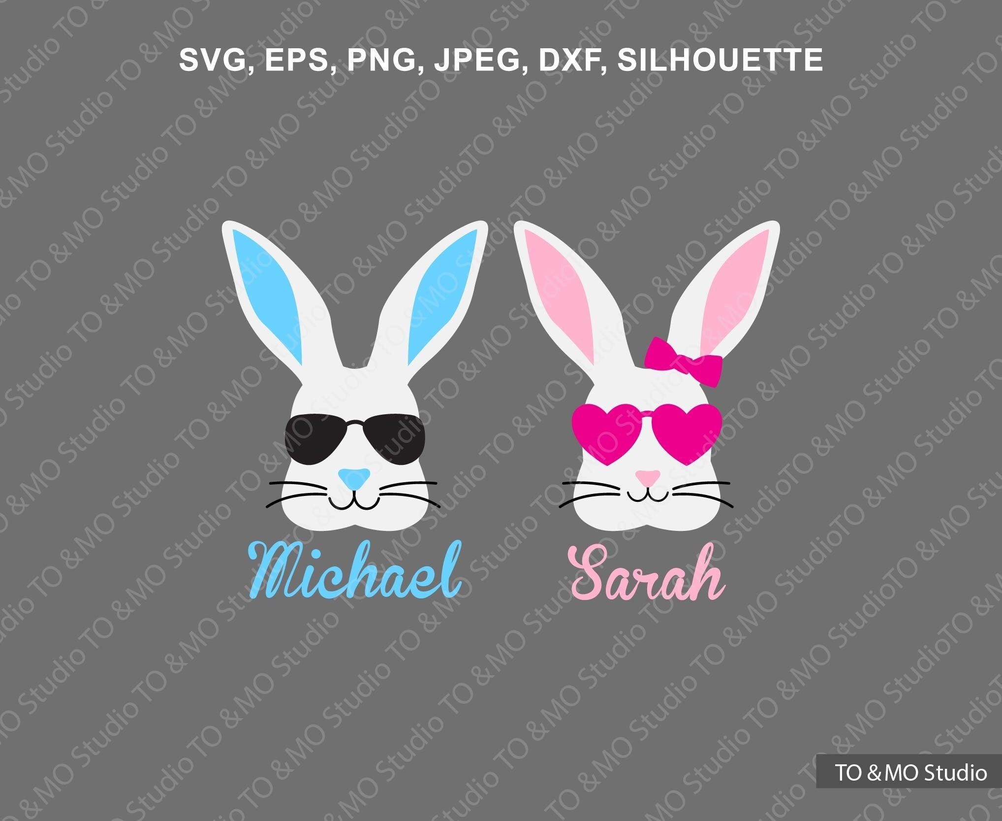 Bunny SVG, Easter SVG, Bunny Boy Svg, Bunny Girl Svg, Bunny Clip Art, Bunny  Face SVG, Cricut, Silhouette Cut File Chevrons - Etsy