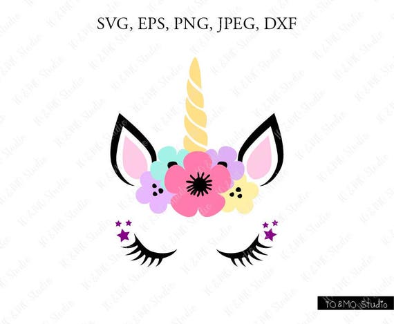 Unicorn Svg Unicorn Head Svg Unicorn Clip Art Unicorn Face Etsy