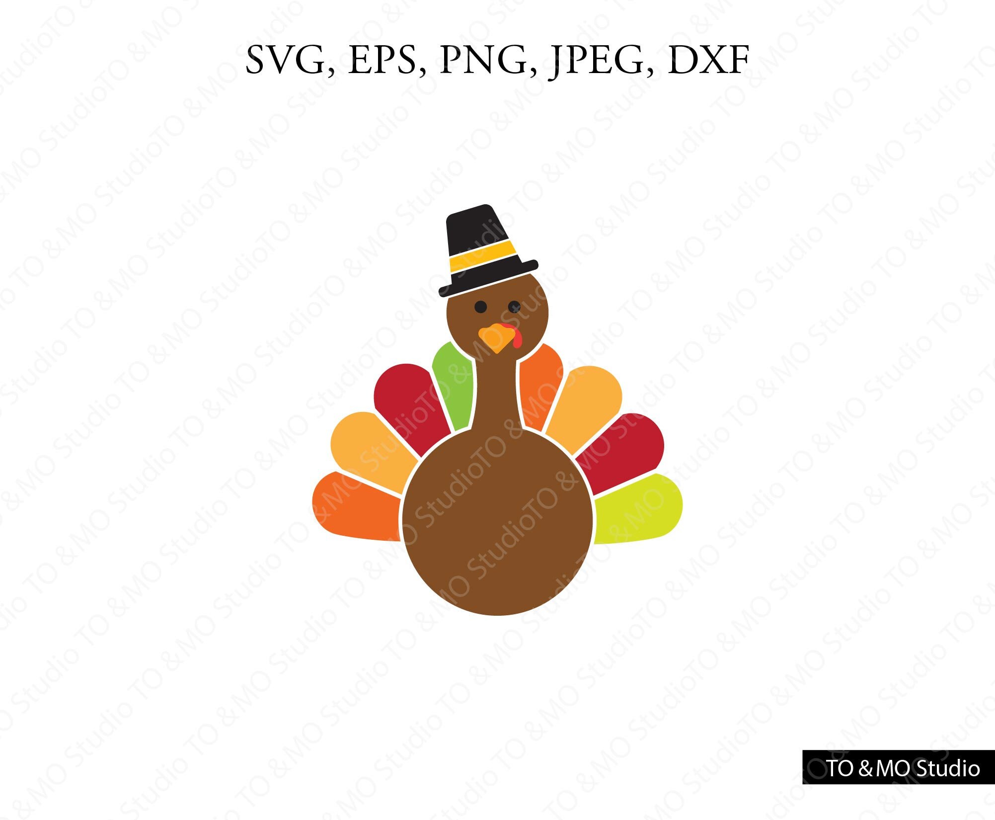 Turkey SVG Thanksgiving Turkey Svg Thanksgiving Clip Art | Etsy