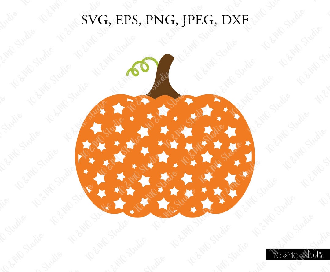 Stars Pumpkin SVG, Pumpkin Svg, Halloween Svg, Pumpkin Clipart