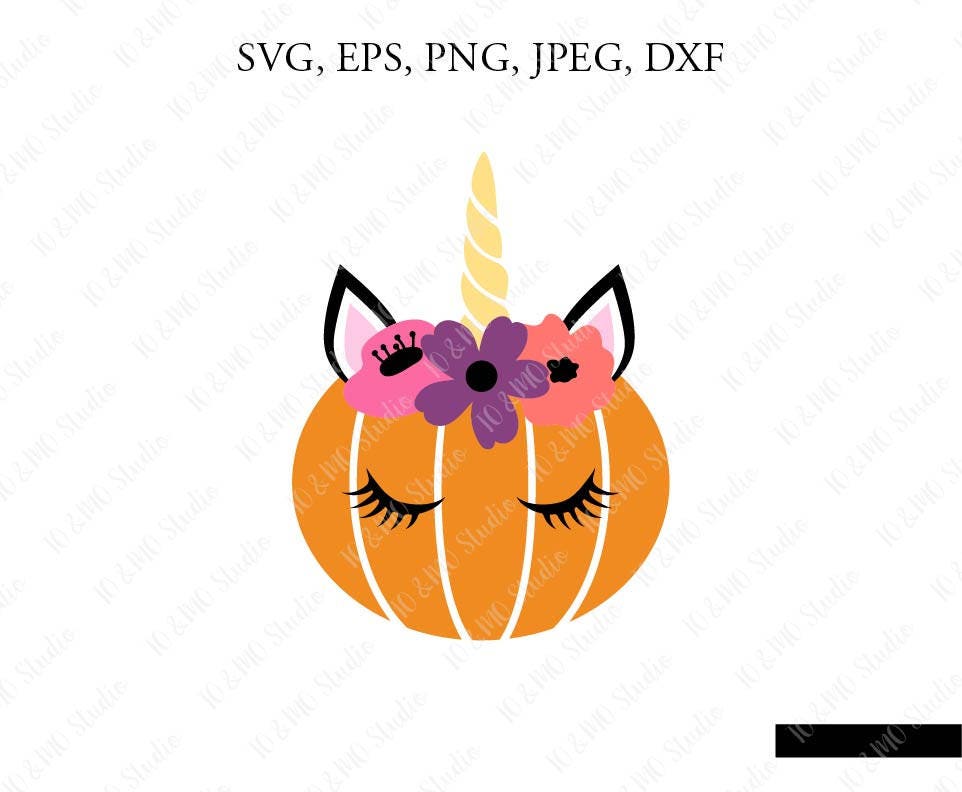 Download Pumpkin Unicorn Svg Halloween Unicorn Svg Unicorn Clip Art Etsy