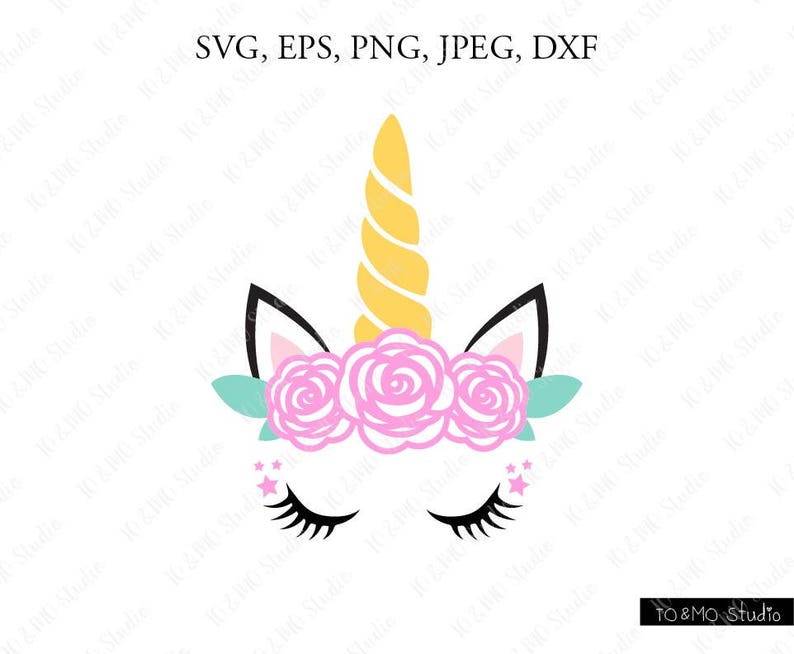 Free Free Unicorn Face With Roses Svg 275 SVG PNG EPS DXF File
