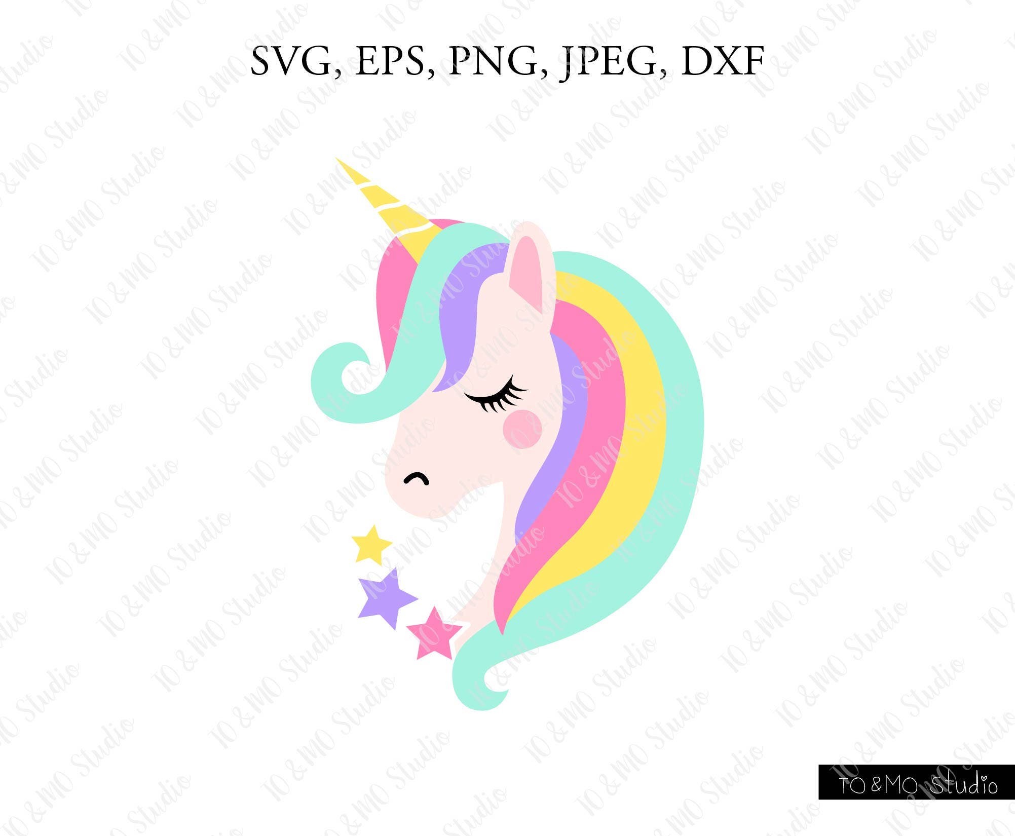 Download Unicorn SVG Unicorn head Svg Unicorn Clip Art Unicorn Face ...