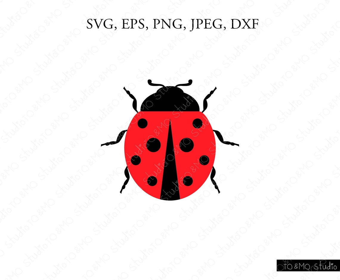 Lady Bug SVG Cute Monogram SVG Summer Svg Lady Nug Clip - Etsy