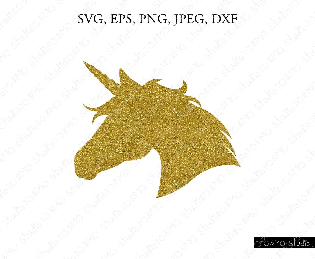Gold Unicorn SVG Glitter Unicorn Svg Unicorn Svg Unicorn - Etsy