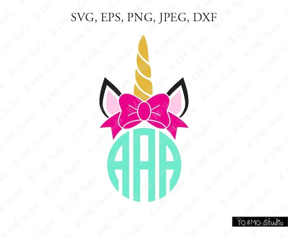 Download Unicorn Monogram Svg Unicorn Svg Unicorn Clip Art Unicorn Etsy