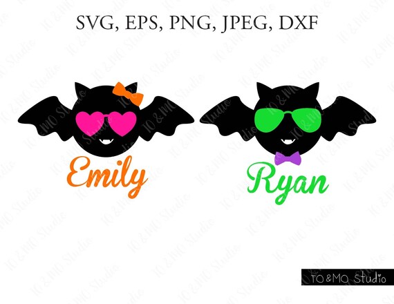 Download Bat Halloween Svg Bat Svg Bat Monogram Svg Girl Boy Cute Etsy