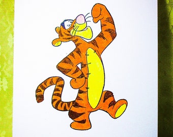 Tigger Card: Add a Greeting or Leave Blank