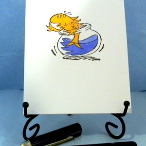 Dr. Seuss Goldfish Card: Add a Greeting or Leave Blank - Etsy