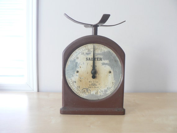 Antique Rustic Scale Salter Top Loading 20 Lbs Kitchen Scale Etsy