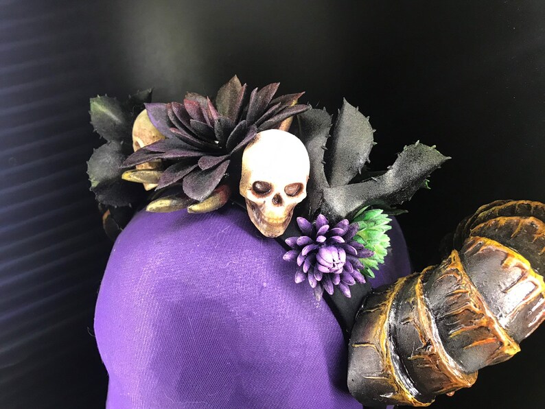 Succulent horned headdress
