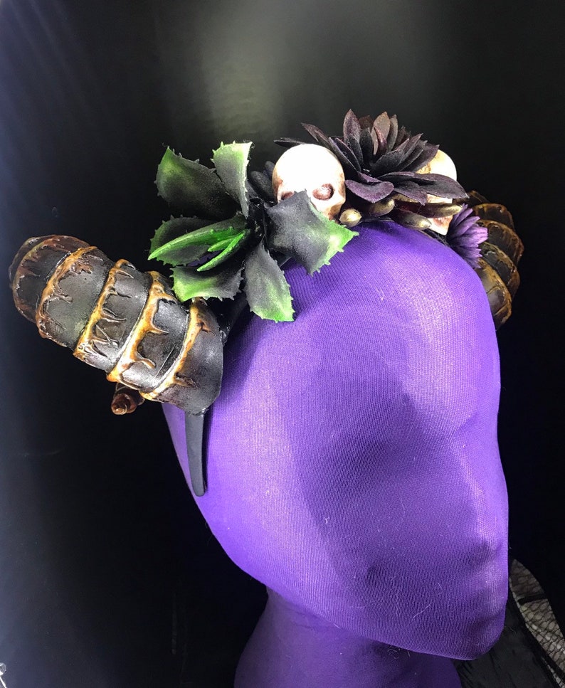 Succulent horned headdress