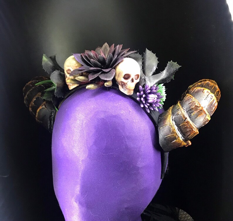 Succulent horned headdress