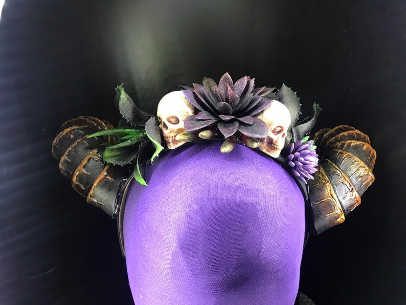 Succulent horned headdress