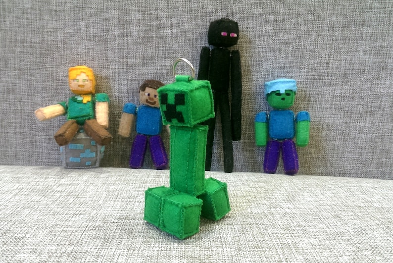 Creeper Stuffie Minecraft Plush Minecraft Birthday - Etsy