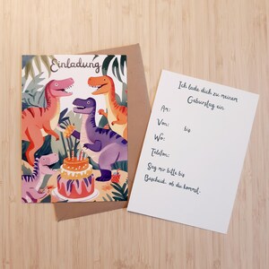 Dino Einladungskarten zum Geburtstag