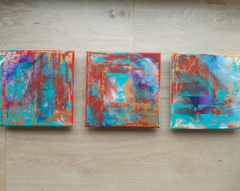 Abstract Paintings Triptych