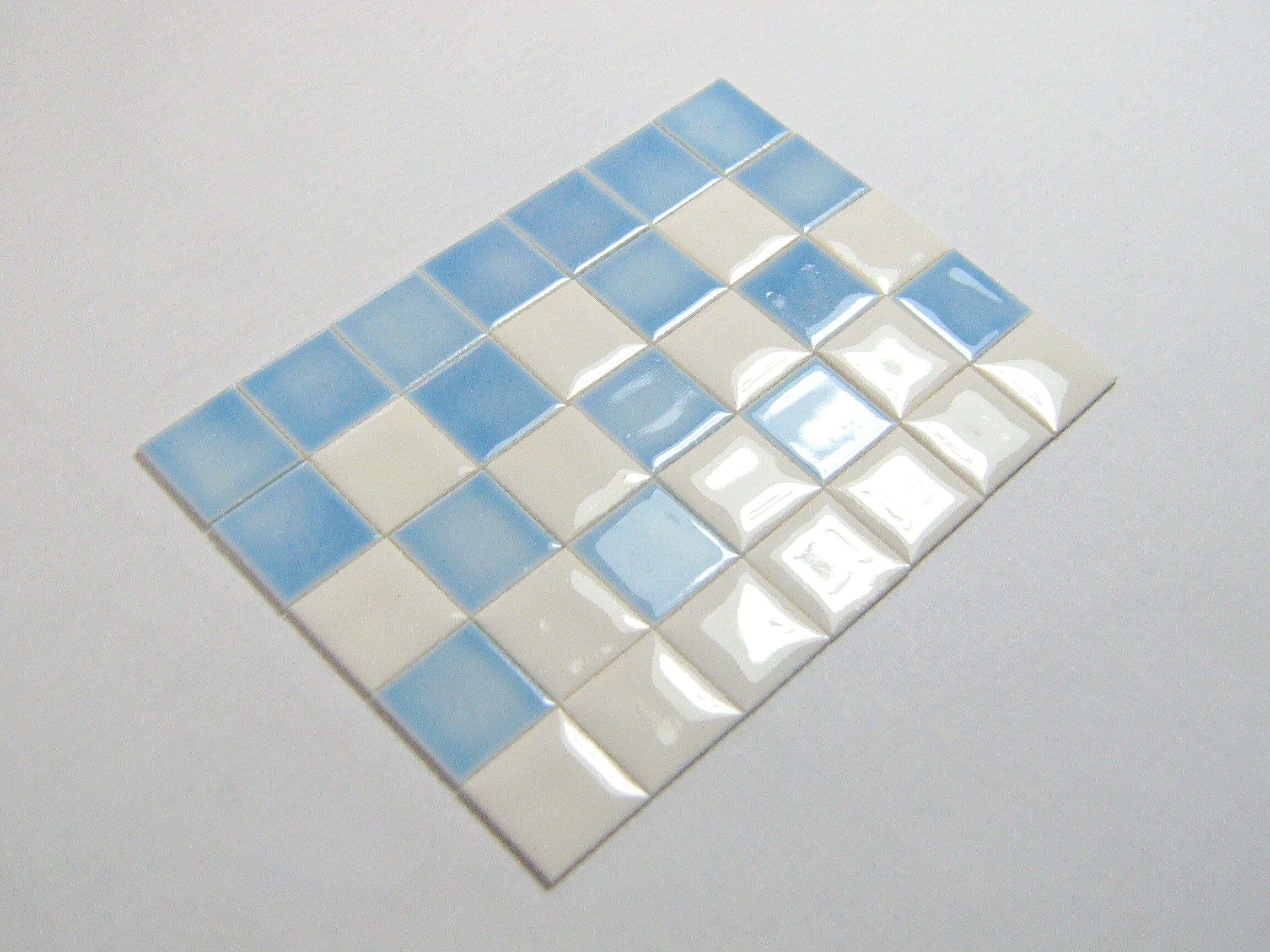 Kit:miniature Tiles + Basic Pattern for a Floor of 13 3/4 X 12 3/8 Inch ...